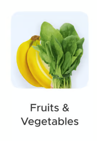 Fruits and Vegetables