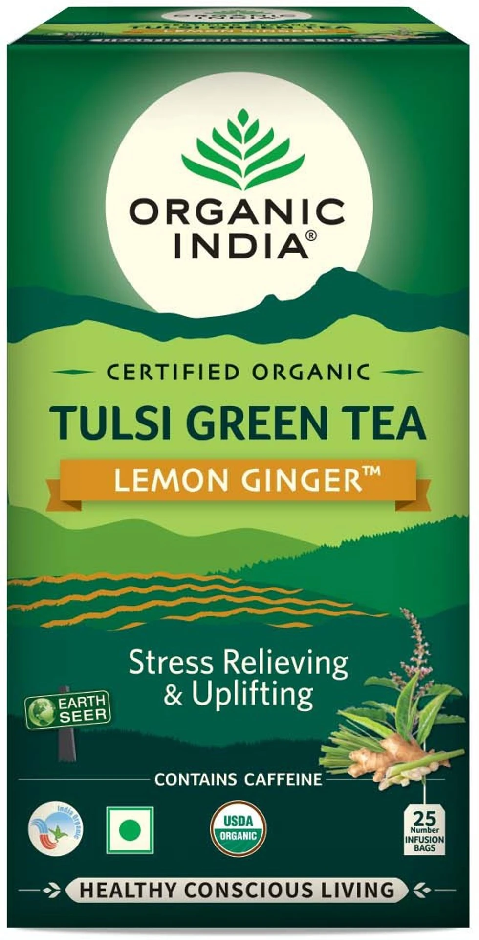 organic tulsi green tea