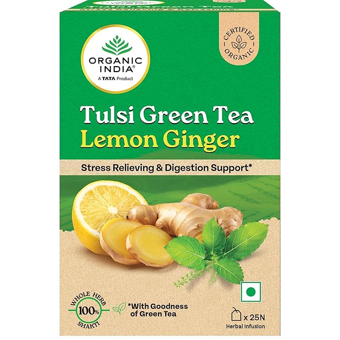 organic tulsi lemon ginger