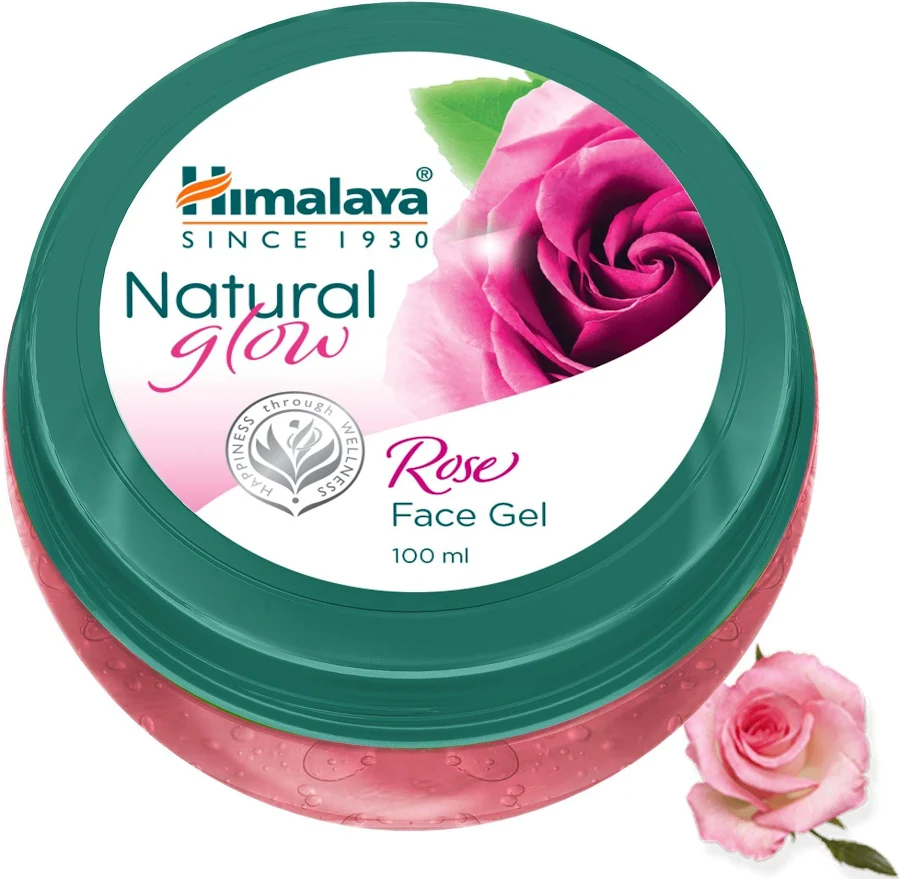 HIMALAYA NATURAL GLOW  (ROSE  FACE GEL-100ML) RS. 90/-